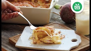 VEGETARIAN || Red Potato and Red Onion Gratin