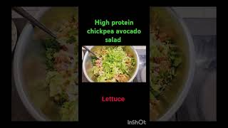 High protein Creamy chickpea avocadosalad#fatloss recipe #trendingshorts#viral shorts#youtubeshorts