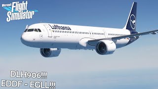 Microsoft Flight Simulator 2020!!!! | Lufthansa Flight DLH906 | Frankfurt to Heathrow (EDDF-EGLL)