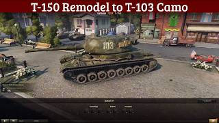 T-150 Remodel to T-103 (Camo Skin)