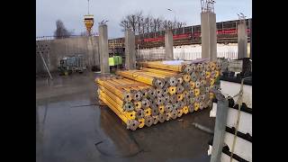 Setting up decking for down stand beams in Basement