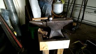 Forging a Viking Seax from a leaf spring part 1.