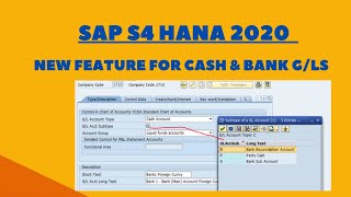 Cash A/c Type in S4 2020 - New Account Type for Cash & Bank | Single GL for Multiple House Bank A/Cs