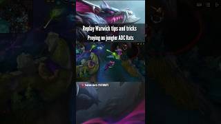 Replay Warwick tips and tricks preying on jungler ADC Rats #shorts #shorts #warwick #wildrift