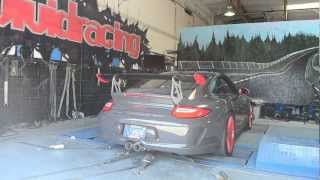 Porsche 997 GT3RS Exhaust Dyno Test Agency Power vs Stock