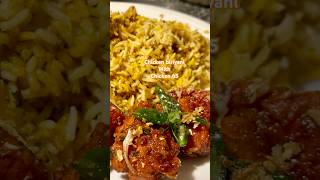 Chicken biriyani & chicken 65 it’s delicious 😋 #coriandertouch #food #indianrecipe #youtubeshorts