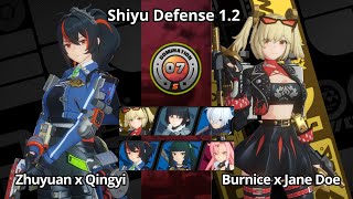 M0 Zhu yuan x M0 Qingyi & M0 Burnice x M0 Jane Doe - Shiyu Defense 7 S Rank Zenless Zone Zero