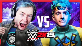 DanTDM vs Ninja WWE 2K19