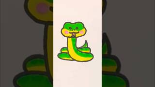 Cute snake drawing 🐍 #snake #drawing #howtodraw #animaldrawing #sketch #draw #diy #draw #cute