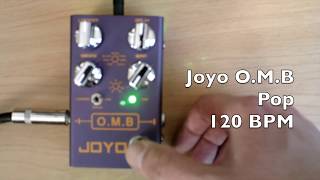 Joyo o.m.b Looper Pedal Drum Pattern Walktrough (no talking) #joyo #looper #drummachine