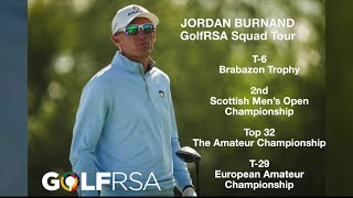 #spotlight - Jordan Burnand reflects on the 2024 GolfRSA Squad Tour