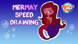 How to draw mermaids - Mermaid Speed Drawing - MerMay 2019