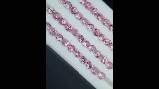 Natural Pink Spinel Gemstones Lot - 12.11 Ct, 44 Calibrated Round Stones, Tajikistan, Untreated