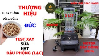 XAY SỮA HẠT SỮA ĐẬU PHỘNG (LẠC) Bằng MÁY XAY SINH TỐ CÔNG NGHIỆP 4000W SILVERCREST | XAY ĐA NĂNG