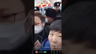 2024.3.13 CCTV记者许梦哲在燕郊爆炸现场直播报道时被警察架走