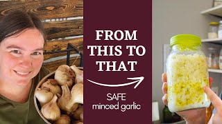 Fitting food preservation into the schedule | Minced Garlic