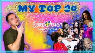 MY TOP 20 (EUROVISION 2024)