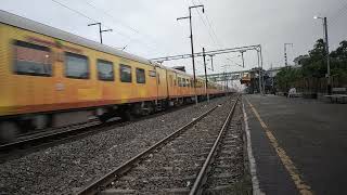 82901 Mumbai Central Ahmedabad IRCTC Tejas Express rushing out Bhestan #indianrailways #railfans