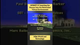 NPSNET-IV Inserting the Human into the Networked Virtual Environment #gaming #games #ai #shorts #014