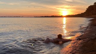 Svetlovodsk. July 2023. Morning swimming