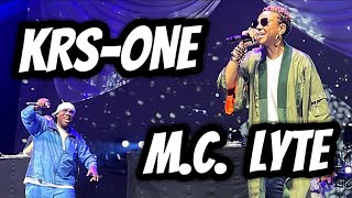 KRS-ONE Brings Out M.C. LYTE To Perform "SELF DESTRUCTION" Live NYC 2024 CLASSIC HIP HOP, BOOM BAP