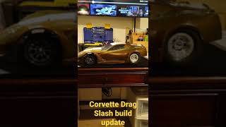 RC Corvette Traxxas drag Slash build update #shorts radio control drag racing