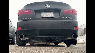 Lexus IS250 AWD! Manzo Axle-back, Vibrant Performance 1793 Resonator + Secondary Cat Delete!!