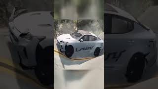 Cars vs Rollercoaster Bridge - BeamNG Drive #shorts