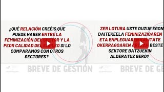 2. Feminización en el tercer sector Intervención. Hirugarren Sektore Sozialaren feminizazioa.