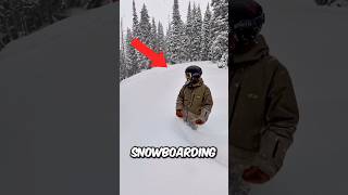 He was snowboarding while sinking into the ice #shorts