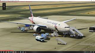 1st Flight for the official PMDG 777-300ER for P3DV5