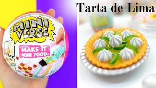 Unboxing and Making Mini Verse Make it Mini Food S1 Cafe Key Lime Pie