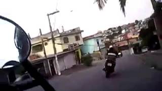 Perseguição da equipe de motos da Guarda Civil de Embu das Artes (Grande SP)