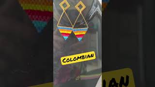 Handmade 100% Colombian earrings #shorts