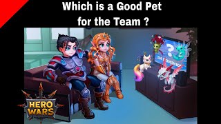 Which is a good Pet for the Team ?