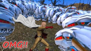 My Idol Saitama One punch man Vs Rex #9999 Robot T-Rex - Ultimate Epic Battle Simulator 2