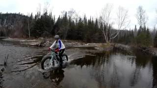 Group Fat Bike Ride. Surly Moonlander And Other Assorted Fat Bikes.