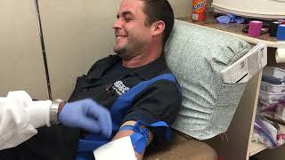 Donating Blood at  G&C Tire and Auto Service & INOVA Blood Donor Service