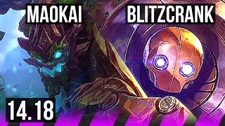 MAOKAI & Karthus vs BLITZCRANK & Jhin (SUP) | 2/1/5 | NA Master | 14.18