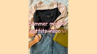 Summer Modest outfits inspo✨||Outfit ideas