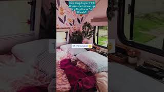 How Long Does It Take To Clean Up My Tiny Home On Wheels?! #vanlife #shortvideo