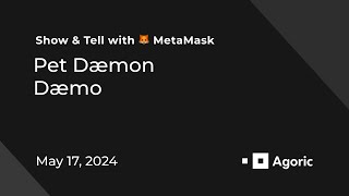 Pet Dæmon Demo with MetaMask