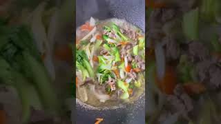 Cooking beef with vegetables 🥗 #foryou #shortvideo #ytshorts #food #healthyfood #shorts #cooking