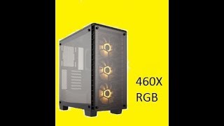 Corsair Tempered Glass 460X RGB Black ATX Mid Tower Case From The Crystal Series