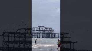 Brighton beach #beach #sagor #taitoailamshagore #brighton #bengalivlog #ytshorts #london