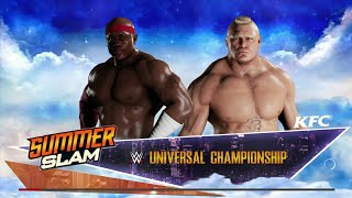 WWE 2K18- Bobby Lashly vs Brock Lesnar!!! Universal Championship