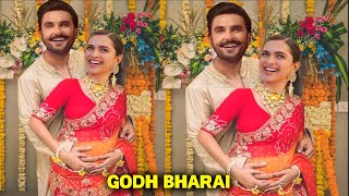 Pregnant Deepika Padukone Godh Bharai Ceremony as she Flaunting her Baby Bump with Ranveer Singh