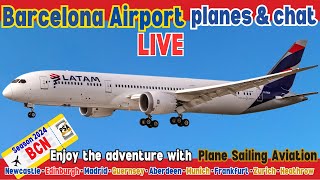 🔴Watch the PLANES LIVE from Barcelona El Prat airport🔴 Real-Time Arrivals & Departures from BCN