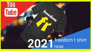 ROUND NECK T-SHIRT UNISEX - FREEDOM FROM PIXOLIX