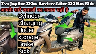 सभी का सवाल का जवाब 🥳 Tvs Jupiter 110cc Real Life Review After 130 Km, Boot Space, On Road Price